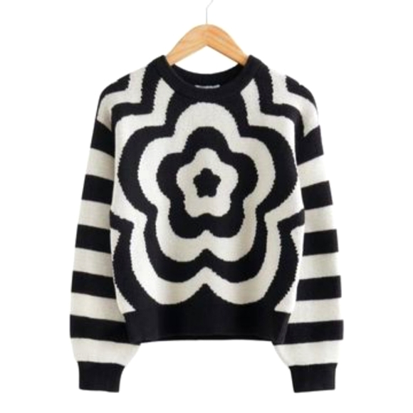 & Other Stories Sweaters - & Other Stories Flower Sweater